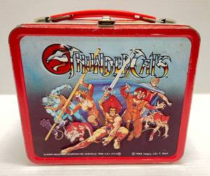 lot 197 image: 1985 Aladdin (ThunderCats) Embossed Metal Lunch Box (NO THERMOS)