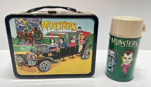 lot 203 image: 1965 (Munsters) Metal Lunchbox & Thermos