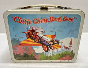 lot 211 image: 1968 Thermos Brand (Chitty Chitty Bang Bang) Metal Lunchbox (NO THERMOS)