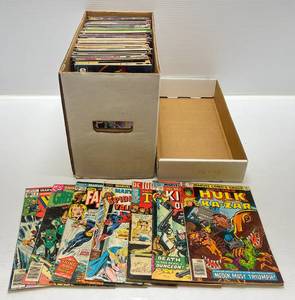 lot 242 image: Short Box Full Of Misc. Loose Vintage Comics Including Marvel & More