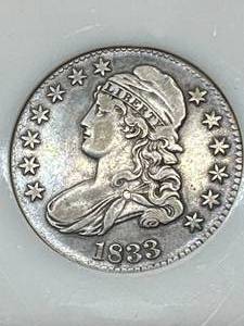 1833 Capped Bust Half Dollar