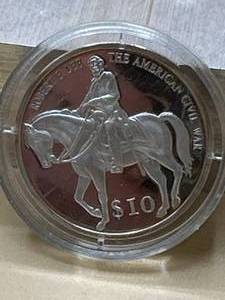 $10 Silver American Civil War Coin