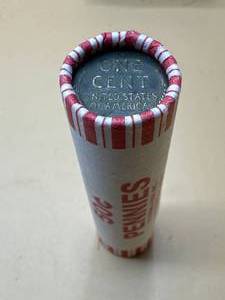 Unsearched Roll of Wheat Pennies