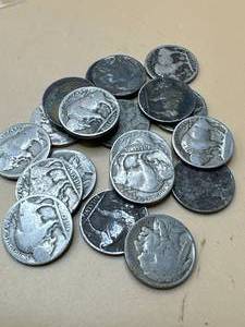 Lot of 20 Buffalo Nickels