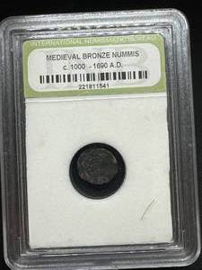 Medieval Bronze Coin c.1000-1500 AD