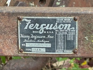 Ferguson 3 Point Hitch Plow