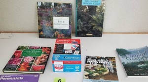 lot 6 image: Books Informational Gardening Perennials Rock Water Garden Etc.