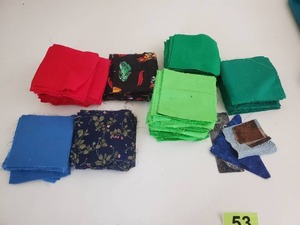 lot 53 image: Hobbies Quilting Material 5-in. Precut Quilt Squares