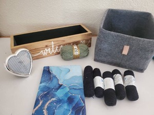 lot 56 image: Hobbies Crafts Storage Yarn Bins Etc.