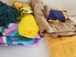 lot 63 image: Miscellaneous Swatches Of Fleece Material Etc.