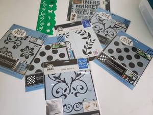 lot 66 image: Hobbies Crafts Art Plaid FolkArt Laser Cut Stencils Etc.