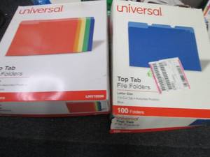 2- 100 Ct Boxes Universal Top Tab F...