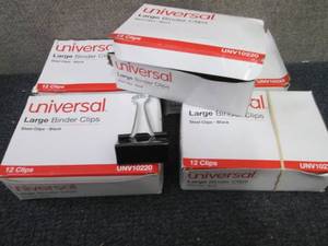 5 bx Universal UNV10220 1 in. Clip ...