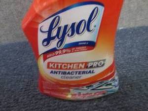 8- 22 oz Lysol Kitchen Pro Antibace...