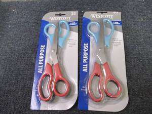 2- 3pks Wescott All Purpose Scissor...