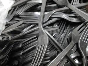 Bulk Black Plastic Forks...