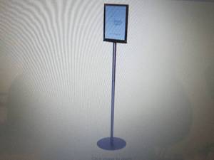 Deflecto Magnetic Sign Stand, Dual ...