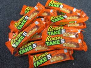 12- 1.5 oz Reeses Take 5 Bars...