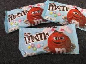 3- 10 oz Bags M&Ms...