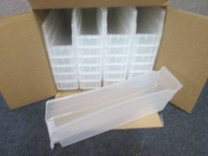 Case of 24 Shelf Storage Bin, Clear...