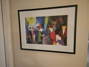 lot 23 image: Leute Die Sich Begegnen August Macke Print