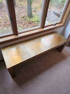 lot 2 image: Baker Furniture Gilt Tile Veneer Bench