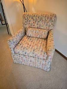 lot 33 image: Modern Contemporary Mosaic Pattern Armchair