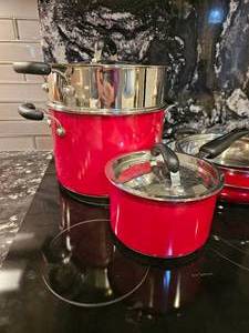 lot 37 image: Rugged KitchenAid Pots & Pans Set