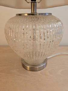 lot 75 image: Molded Crystal Table Lamp