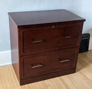 Lateral Wood File Cabinet #1