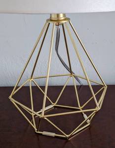 Small Gold Geometric Table Lamp