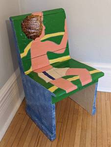 Whimsical Painted Chair by Ed McDowell