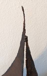 Small Vintage Metal Sailboat Sculpture