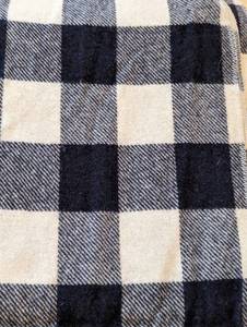 Pendleton Navy and White Wool Throw Blanket