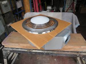 lot 38 image: NuTone Quiet Test Heat-A-Ventlite - Chrome - Model QT9093CH