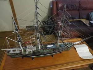 lot 41 image: Vintage Model of 1869 Cutty Sark Ship with Display Case