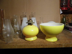 Oil lamp and extras