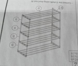 lot 35 image: New in box  5 tier shoe rack