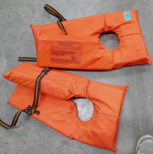 lot 40 image: Two adult life preservers