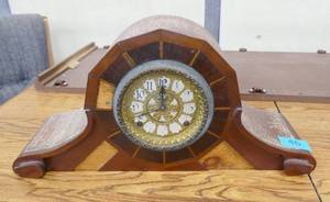 lot 46 image: Custom made clock housing for an old clock