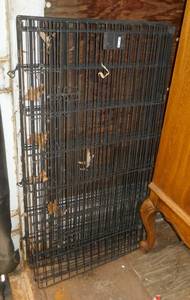 lot 58 image: pet kennel - 8 sections 24x42 - fold to what size you want