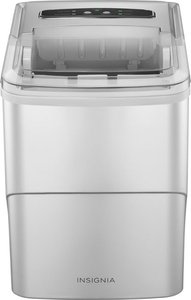 Insignia - Portable Ice Maker with Auto Shut-Off - Silver