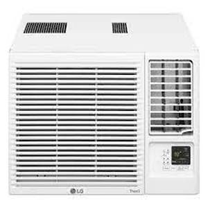 LG 12,000 BTU 230208-Volt Window Air Conditioner LW1221HRSM Cools 550 Sq. Ft. with Cool and Heat, Wi-Fi Enabled