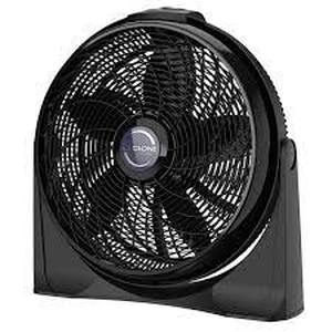 Lasko 20 in. 3 Speeds Floor Fan in Black with 90 Degrees Tilt Adjustment, Built-In Carry Handle, Wall Mountable