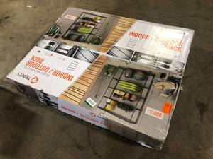 Lot of 2 Assorted IndoorOutdoor Rack Various Sizes and Conditions  Customer Returns See Pictures