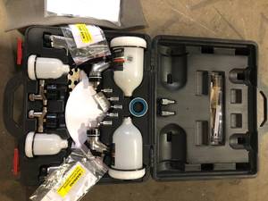 Husky HVLP and Standard Gravity Feed Spray Gun Kit  Customer Returns See Pictures