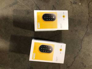 Lot of 2 Google Nest x Yale Lock - Tamper-Proof Smart Wifi Bluetooth Deadbolt Lock with Nest Connect - Satin Nickel   Customer Returns See Pictures