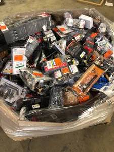 Gaylord  of Mixed Assorted Door Handles and Hardware Various Models and Conditions    Customer Returns See Pictures
