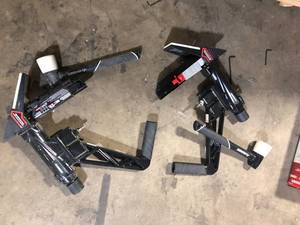 Lot of 2 Husky Pneumatic 3-in-1 15.5-Gauge and 16-Gauge 2 in. Flooring Nailer and Stapler with Quick Jam Release Customer Returns See Pictures