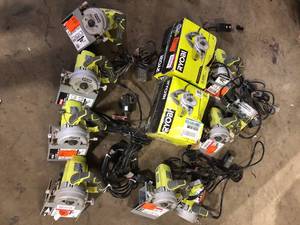 Lot  of Assorted Ryobi Power Tools Various Models and Conditions  Customer Returns See Pictures